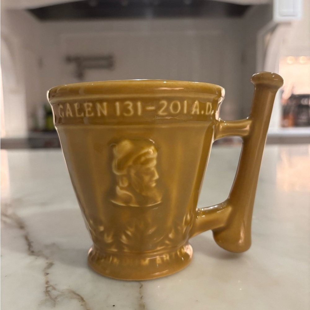 Vintage mug-Galen. Golden mustard color Mug